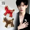 Light luxury and cute enamel little horse brooch, festive and adorable zodiac horse pin, exquisite and high-end best-selling clothing and accessories details Picture